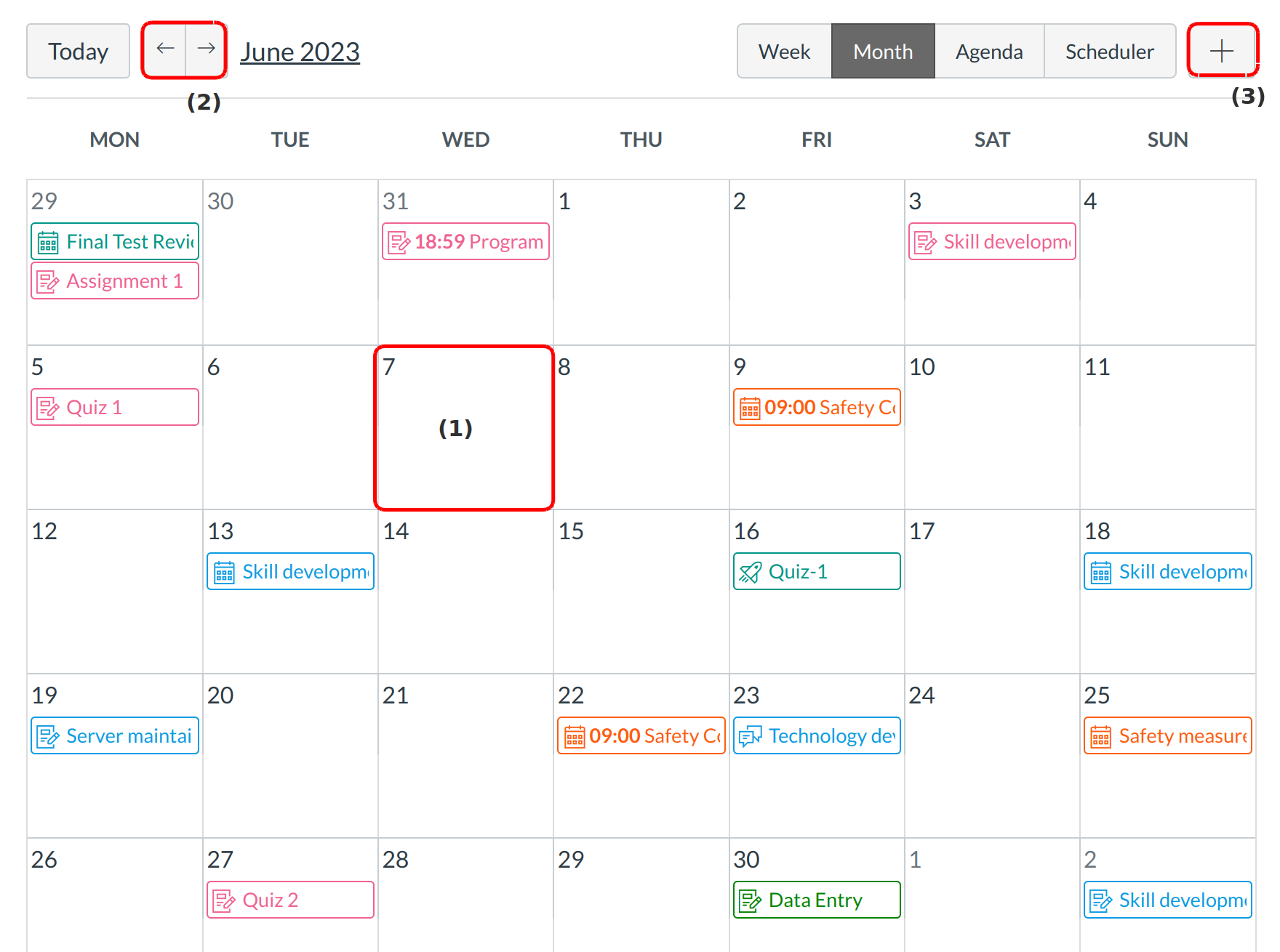 Select a Date for the Event