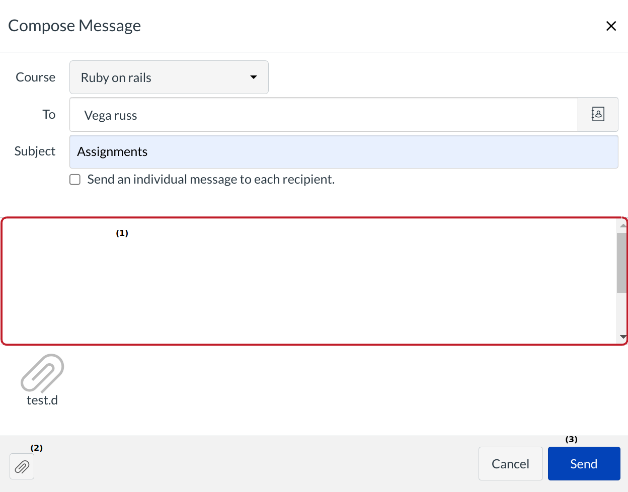 Reply to the Message