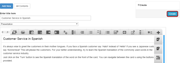 Step 13: Click the Create Button