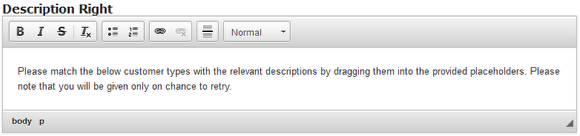 Step 4: Add Description Right (Optional)