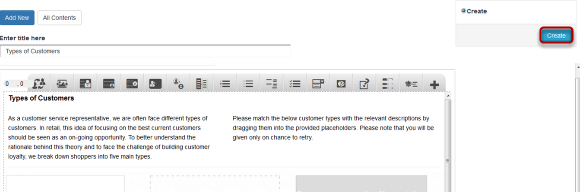 Step 17: Click the Create Button