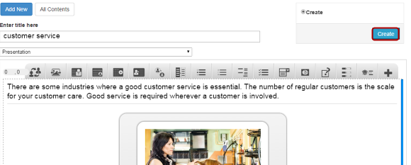 Step 11: Click the Create Button