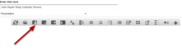Step 2: Click on the Text with Image Component Icon