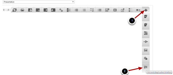Step 2: Click on the Timeline Component Icon