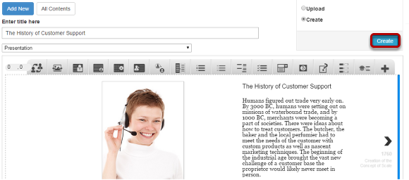 Step 22: Click the Create Button