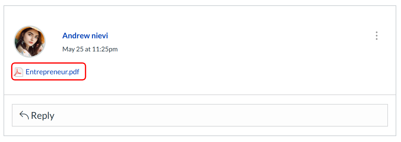 View Discussion Reply  