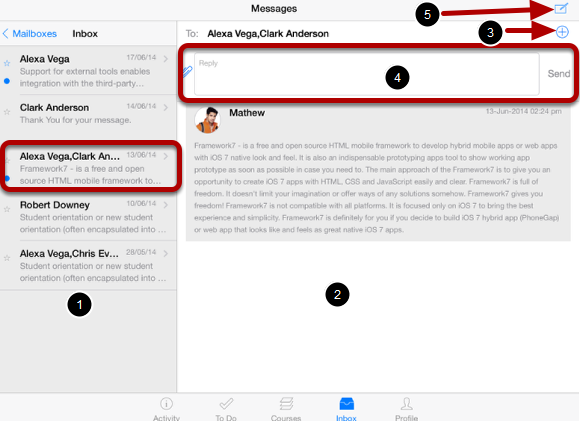 View Conversations Messages